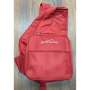 Eddie Bauer Picnic Backpack Insulated Carrier Plates Napkins Cups Corkscrew